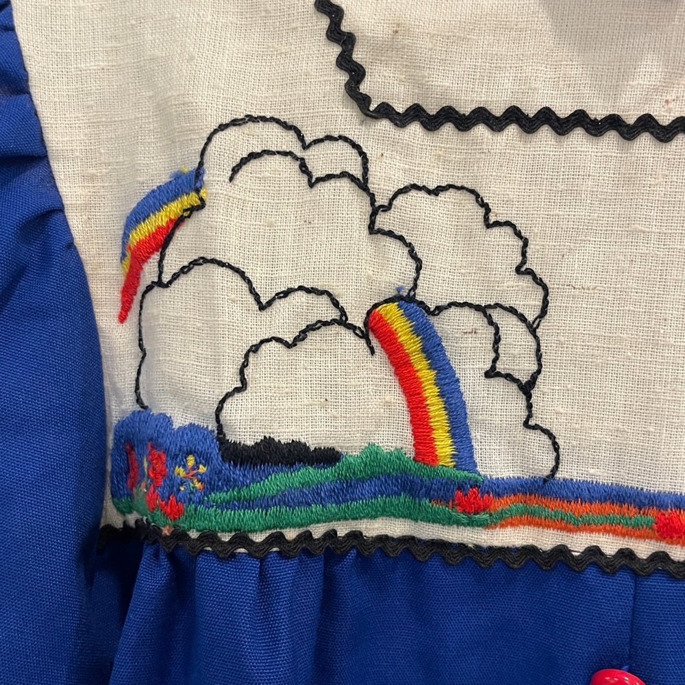 Vintage Girls Rainbow and Castle Dorissa of Miami Dress - Picture 3 of 12